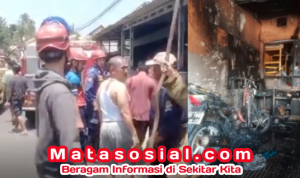 Kebakaran Bengkel Mang Ibro Orange Motor di Ciawitali, Jampangkulon Sukabumi, Dugaan Sementara dari Tangki Motor yang Bocor