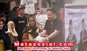 Berkah Di Desa Sungai Alat, Legislator DPR RI dari Fraksi Partai Gerindra Bagi-Bagi Beras ke Warga