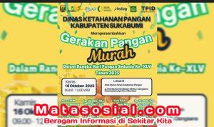 Hari Pangan Sedunia ke-45, Dinas Ketahanan Pangan Sukabumi adakan Gerakan Pangan Murah dengan Semangat Mubarokah