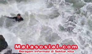 Disapu Gelombang Maut, Dua Pemancing Hilang, di Selatan Sukabumi