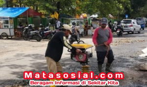 Jalan Ahmad Yani Ditambal Demi Keselamatan Warga, Respons Cepat PU Sukabumi