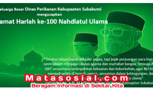 Keluarga Besar Dinas Perikanan Kabupaten Sukabumi Mengucapkan Selamat Harlah ke-100 Nahdlatul Ulama