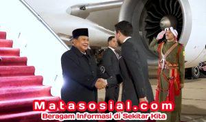 Prabowo Disambut Hangat Putra Mahkota Yordania di Amman