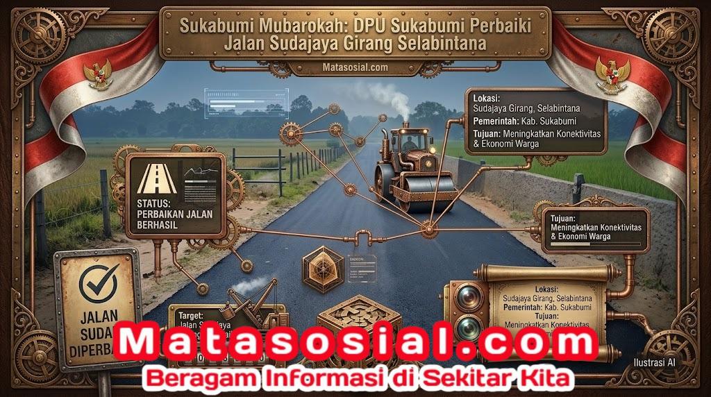 Sukabumi Mubarokah:  DPU Sukabumi Perbaiki Jalan Sudajaya Girang Selabintana