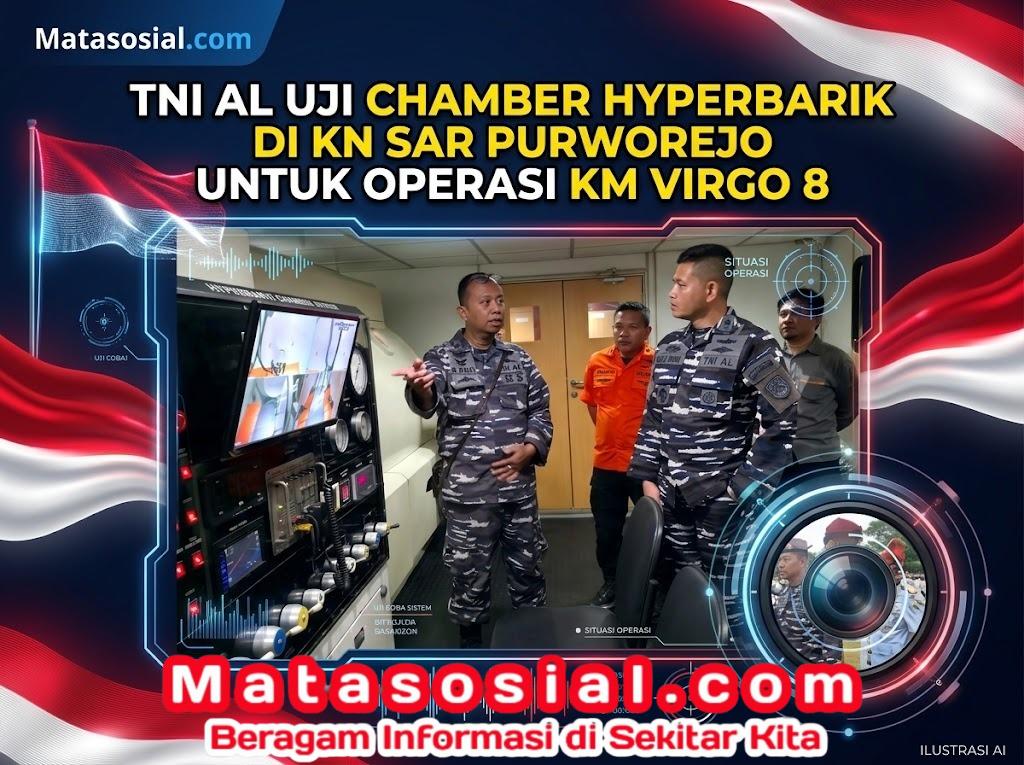 TNI AL Uji Chamber Hyperbarik di KN SAR Purworejo untuk Operasi KM Virgo 8