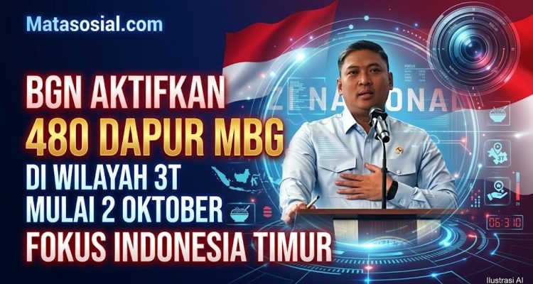 BGN Aktifkan 480 Dapur MBG di Wilayah 3T Mulai 2 Oktober Fokus Indonesia Timur