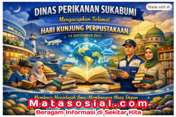 Dinas Perikanan Sukabumi Ucapkan Selamat Hari Kunjung Perpustakaan 14 September