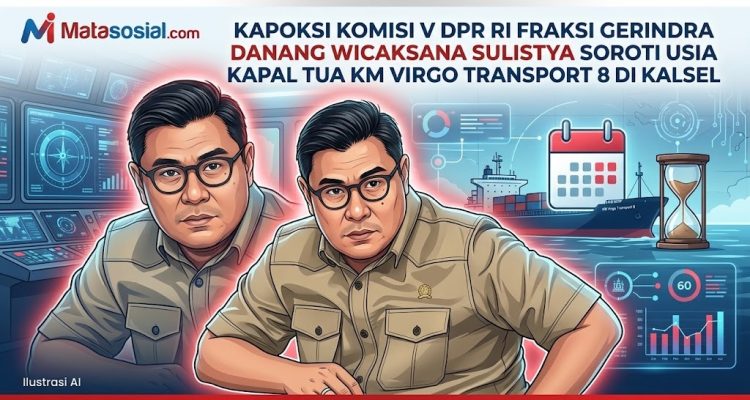 Kapoksi Komisi V DPR RI Fraksi Gerindra Danang Wicaksana Sulistya Soroti Usia Kapal Tua KM Virgo Transport 8 Di Kalsel