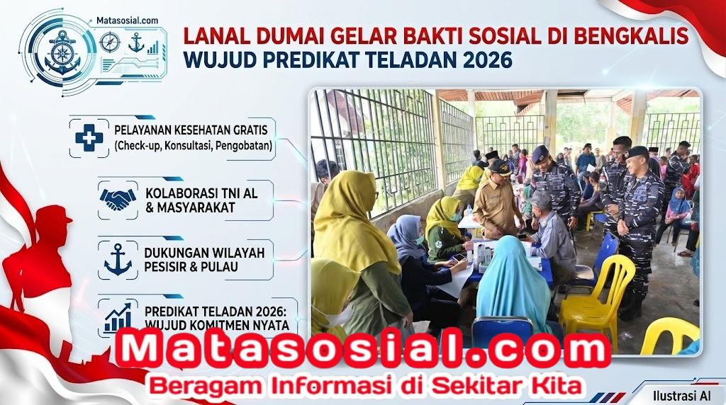 Lanal Dumai Gelar Bakti Sosial Di Bengkalis Wujud Predikat Teladan 2026