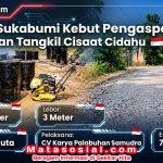 DPU Sukabumi Kebut Pengaspalan Jalan Tangkil Cisaat Cidahu