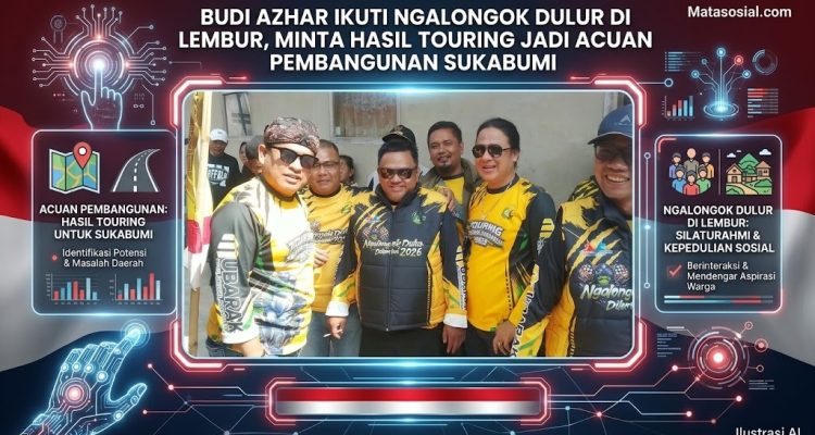 Budi Azhar Ikuti Ngalongok Dulur di Lembur, Minta Hasil Touring Jadi Acuan Pembangunan Sukabumi