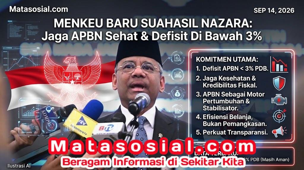 Menkeu Baru Suahasil Nazara Komitmen Jaga Defisit APBN di Bawah 3 Persen