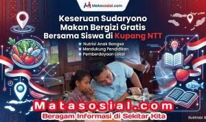 Keseruan Sudaryono Makan Bergizi Gratis Bersama Siswa di Kupang NTT