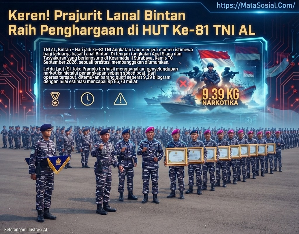 Keren! Prajurit Lanal Bintan Raih Penghargaan di HUT Ke-81 TNI AL