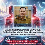Maulid Nabi Muhammad SAW 2026, Sri Padmoko: Momentum Menanamkan Amanah dan Kepedulian