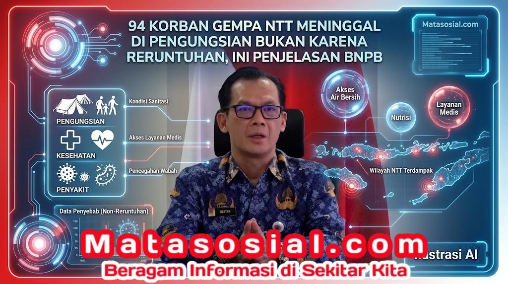94 Korban Gempa NTT Meninggal di Pengungsian Bukan Karena Reruntuhan, Ini Penjelasan BNPB