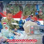 HUT ke-81 TNI, Lanal Bintan Sumbang Darah Bersama 150 Prajurit TNI-Polri di Tanjung Uban