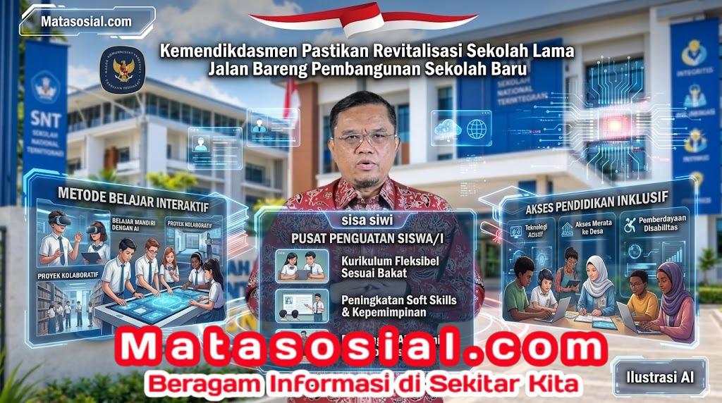 Kemendikdasmen Pastikan Revitalisasi Sekolah Lama Jalan Bareng Pembangunan Sekolah Baru