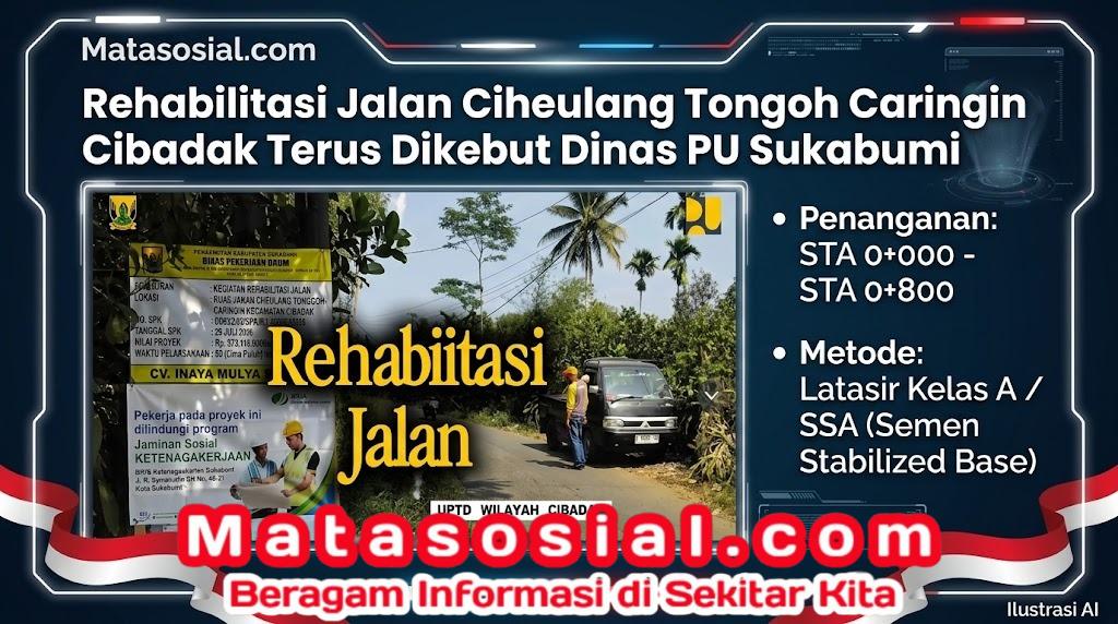 Rehabilitasi Jalan Ciheulang Tongoh Caringin Cibadak Terus Dikebut Dinas PU Sukabumi