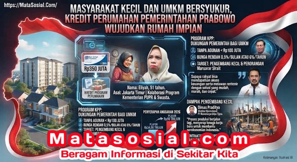 Masyarakat Kecil dan UMKM Bersyukur, Kredit Perumahan Pemerintahan Prabowo Wujudkan Rumah Impian
