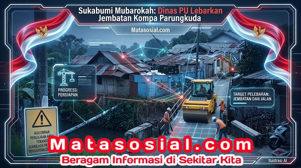 Sukabumi Mubarokah: Dinas PU Lebarkan Jembatan Kompa Parungkuda