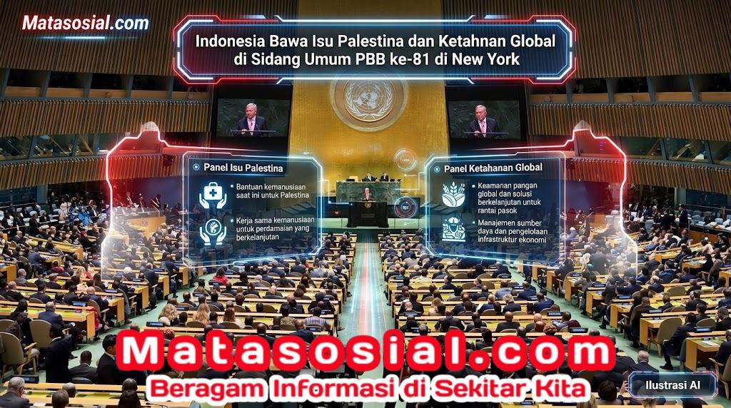 Indonesia Bawa Isu Palestina dan Ketahanan Global di Sidang Umum PBB ke-81 di New York