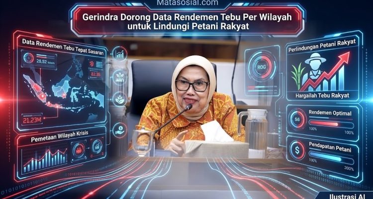 Gerindra Dorong Data Rendemen Tebu Per Wilayah untuk Lindungi Petani Rakyat