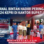 Danlanal Bintan Hadiri Peringatan HUT ke-24 Kepri di Kantor Bupati Bintan