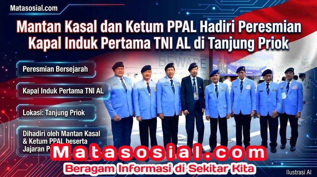Mantan Kasal dan Ketum PPAL Hadiri Peresmian Kapal Induk Pertama TNI AL di Tanjung Priok