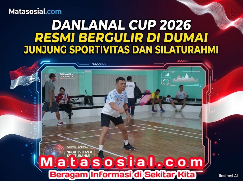 Danlanal Cup 2026 Resmi Bergulir di Dumai Junjung Sportivitas dan Silaturahmi