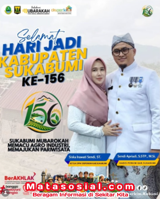 Dinas Perkim Sukabumi Ucapkan Selamat HJKS Ke 156 Dukung Sukabumi Mubarakah