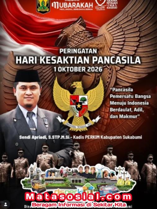 Kepala Dinas Perkim Sukabumi, Sendi Apriadi, S.STP., M.Si. Peringati Hari Kesaktian Pancasila 1 Oktober 2026