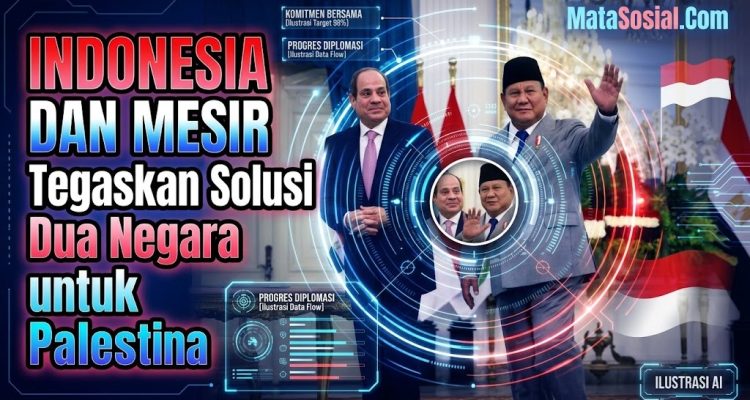 Indonesia dan Mesir Tegaskan Solusi Dua Negara untuk Palestina