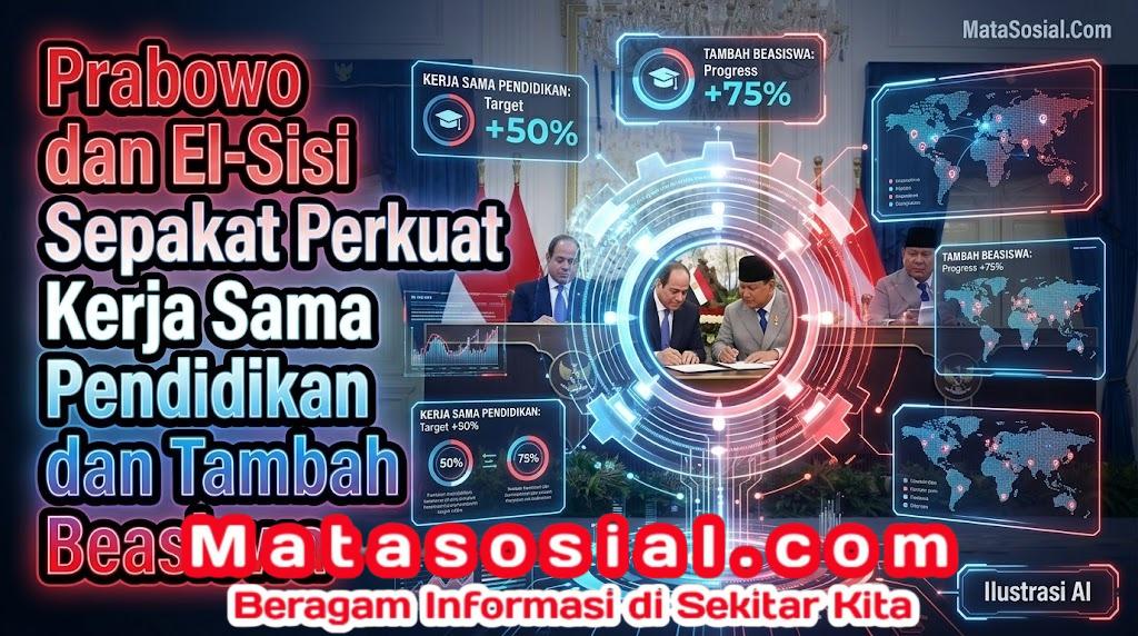 Prabowo dan El-Sisi Sepakat Perkuat Kerja Sama Pendidikan dan Tambah Beasiswa