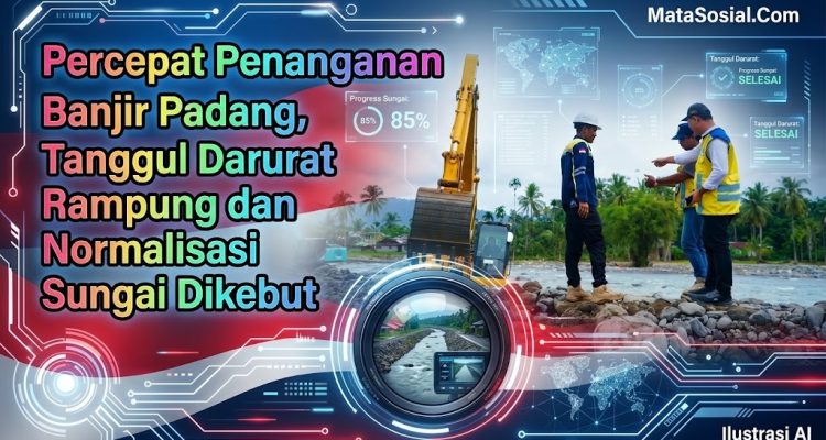 Percepat Penanganan Banjir Padang, Tanggul Darurat Rampung dan Normalisasi Sungai Dikebut