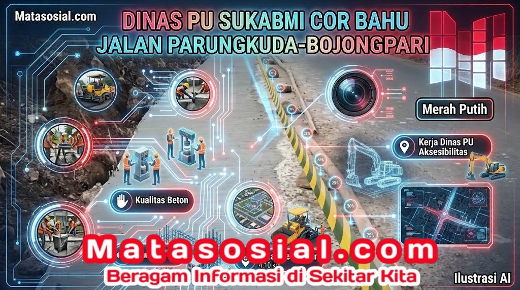 Dinas PU Sukabumi Cor Bahu Jalan Parungkuda-Bojongpari