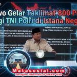 Prabowo Gelar Taklimat 800 Perwira Tinggi TNI Polri di Istana Negara