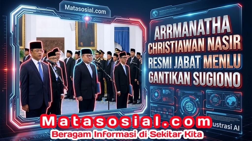 Arrmanatha Christiawan Nasir Resmi Jabat Menlu Gantikan Sugiono