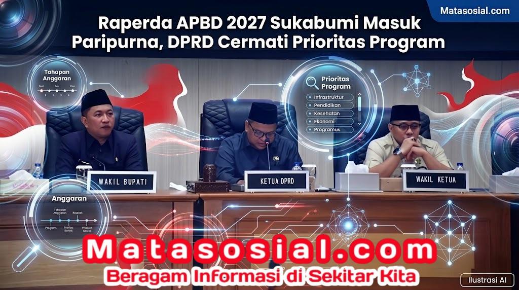Raperda APBD 2027 Sukabumi Masuk Paripurna, DPRD Cermati Prioritas Program
