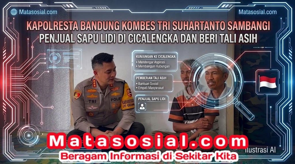 Kapolresta Bandung Kombes Tri Suhartanto Sambangi Penjual Sapu Lidi di Cicalengka dan Beri Tali Asih