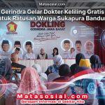 Gerindra Gelar Dokter Keliling Gratis untuk Ratusan Warga Sukapura Bandung