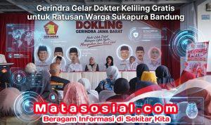 Gerindra Gelar Dokter Keliling Gratis untuk Ratusan Warga Sukapura Bandung