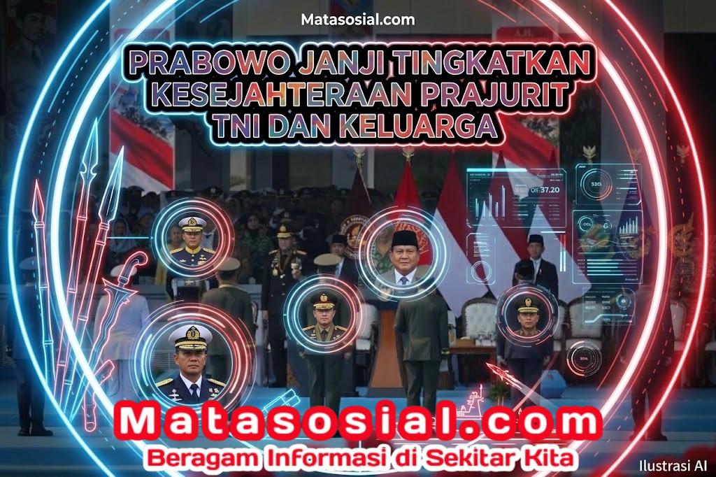 Prabowo Janji Tingkatkan Kesejahteraan Prajurit TNI dan Keluarga
