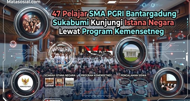 47 Pelajar SMA PGRI Bantargadung Sukabumi Kunjungi Istana Negara Lewat Program Kemensetneg