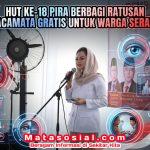 HUT ke-18 PIRA Berbagi Ratusan Kacamata Gratis Untuk Warga Serang
