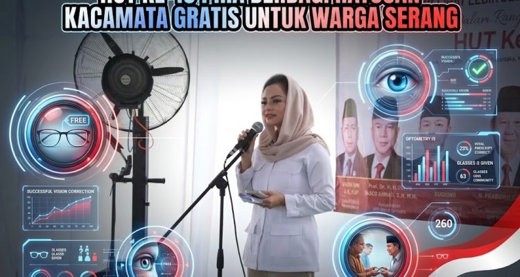 HUT ke-18 PIRA Berbagi Ratusan Kacamata Gratis Untuk Warga Serang
