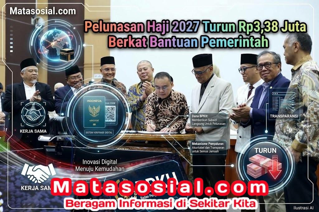 Pelunasan Haji 2027 Turun Rp3,38 Juta Berkat Bantuan Pemerintah