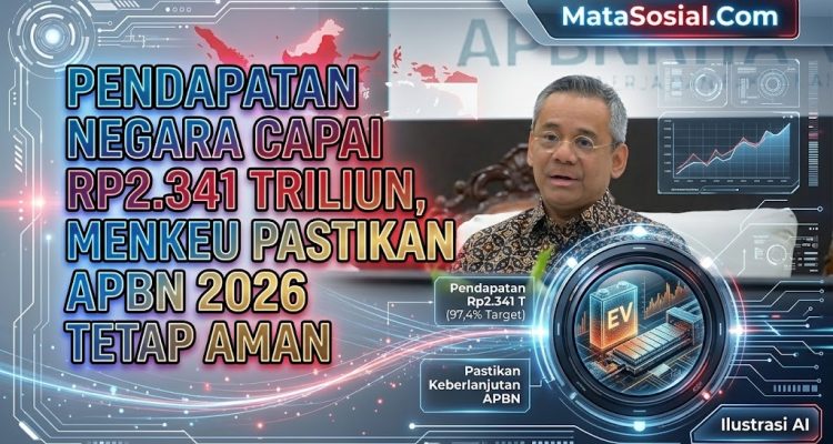 Pendapatan Negara Capai Rp2.341 Triliun, Menkeu Pastikan APBN 2026 Tetap Aman