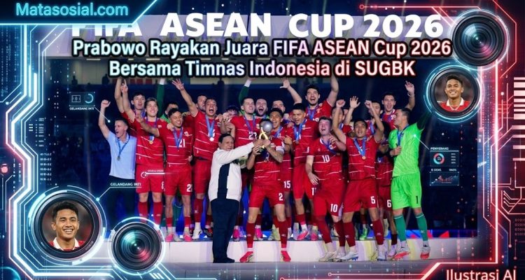 Prabowo Rayakan Juara FIFA ASEAN Cup 2026 Bersama Timnas Indonesia di SUGBK