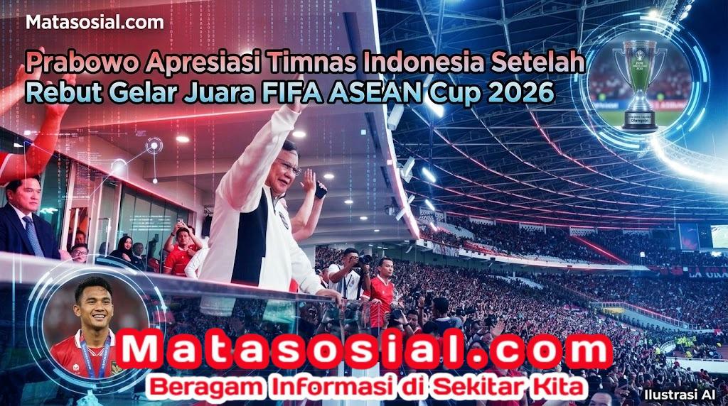 Prabowo Apresiasi Timnas Indonesia Setelah Rebut Gelar Juara FIFA ASEAN Cup 2026